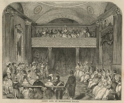 Jenny Lind au palais de Buckingham - English School