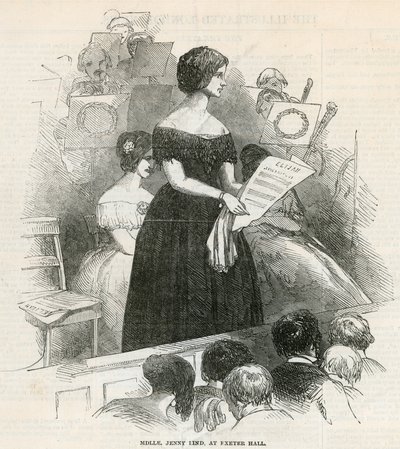 Jenny Lind à Exeter Hall - English School