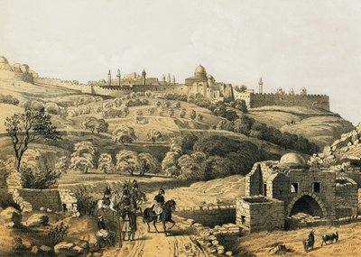 Jérusalem depuis le puits de Job - English School