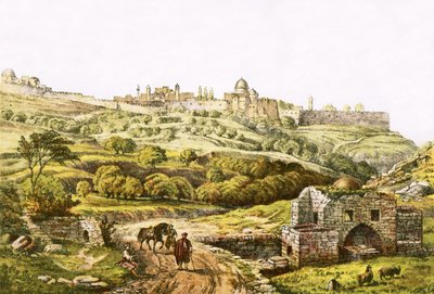 Jérusalem depuis le puits de Job - English School
