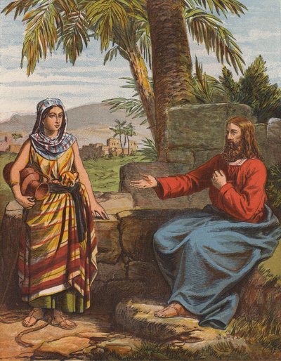 Jésus-Christ et la femme de Samarie - English School