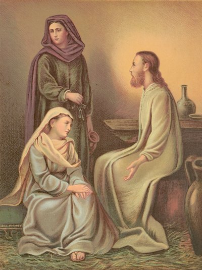 Jésus-Christ dans la maison de Marthe et Marie - English School