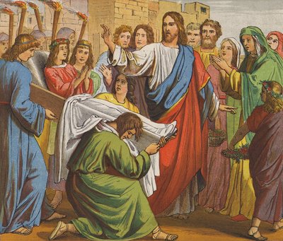 Jésus-Christ ressuscitant le fils de la veuve de Naïn - English School
