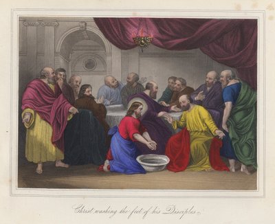Jésus-Christ lavant les pieds de ses disciples - English School