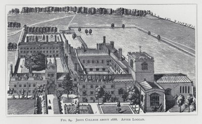 Jesus College vers 1688, d
