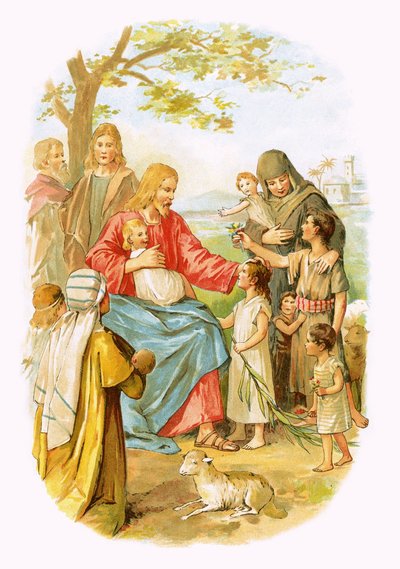 Jésus bénissant les enfants - English School
