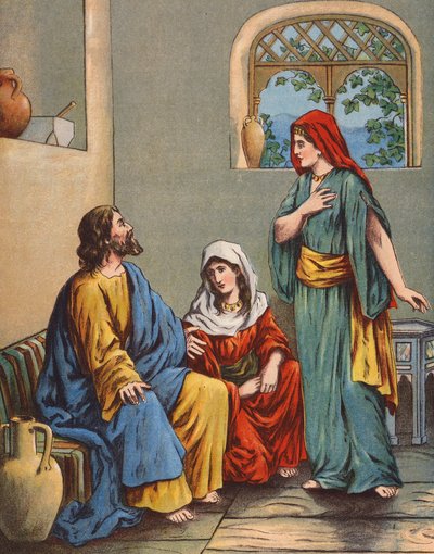 Jésus dans la maison de Marthe et Marie - English School