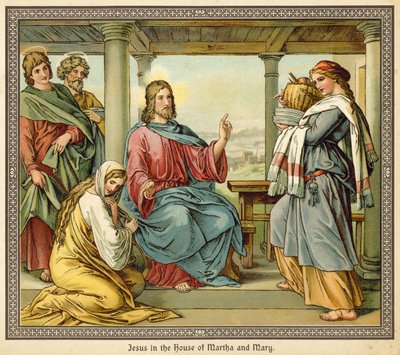 Jésus dans la maison de Marthe et Marie - English School