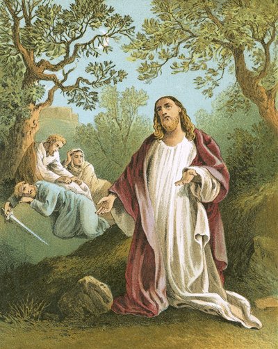 Jésus dans le jardin de Gethsémani - English School