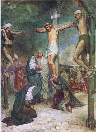 Jésus sur la croix, du Livre d