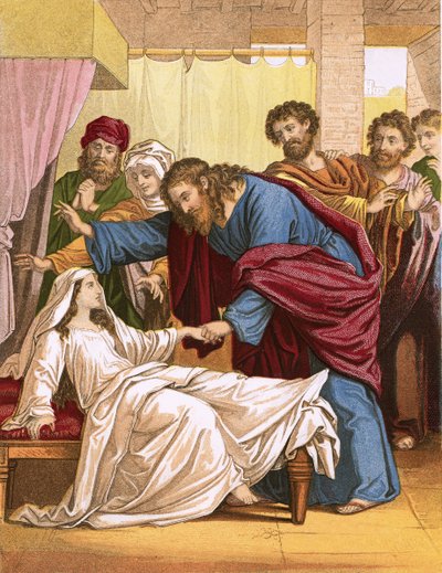 Jésus ressuscitant la fille du chef - English School