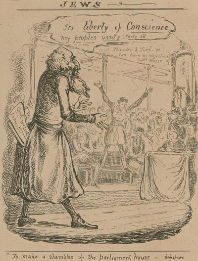 Juifs ; dessin humoristique - English School