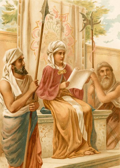 Joas lisant la Loi - English School
