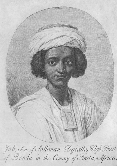 Job, fils de Solliman Dgiallo, Grand Prêtre de Bonda au pays de Foota, Afrique, vers 1750 - English School