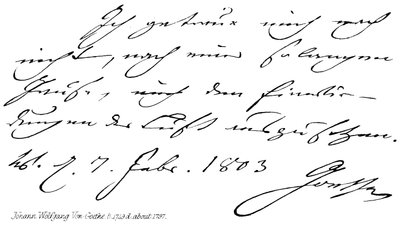 Johann Wolfgang Von Goethe - English School