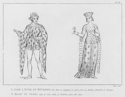 Jean Ier, duc de Bourbon, Marie de Berri - English School