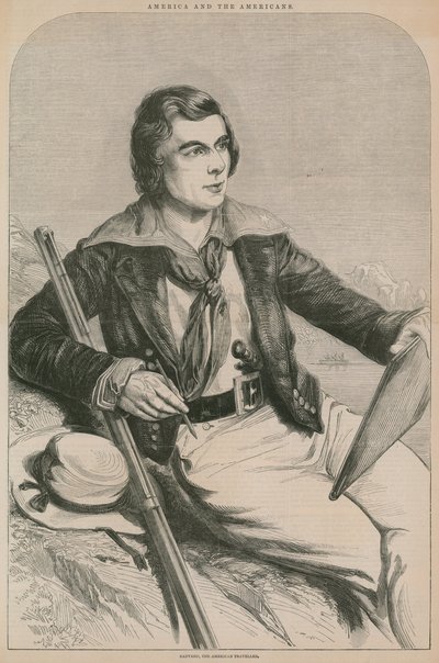 John Banvard, le voyageur américain (gravure) - English School