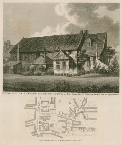 Maison de réunion de John Bunyan, Zoar Street, Gravel Lane, Southwark - English School