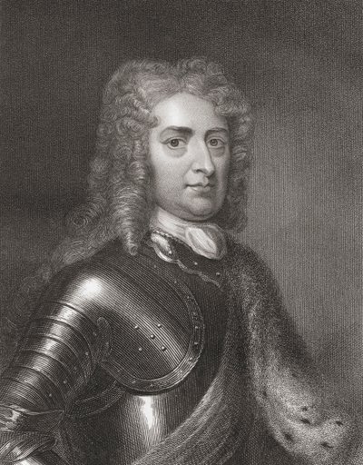 John Churchill (1650-1722) 1er Duc de Marlborough de La Galerie des Portraits, publié en 1833 - English School