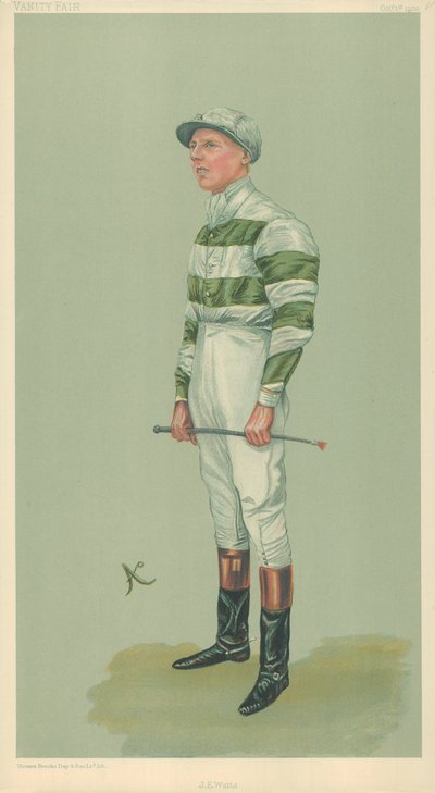 John E Watts, 1er octobre 1903, caricature de Vanity Fair - English School