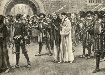 John Frith (1503-33) allant à son martyre - English School
