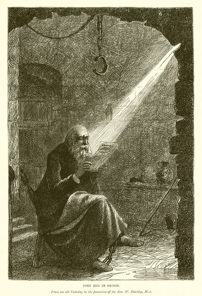 Jean Hus en prison - English School
