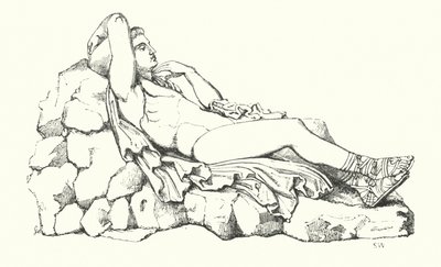 John Keats : Illustration pour Endymion (gravure) - English School