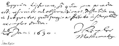 Johannes Kepler - English School