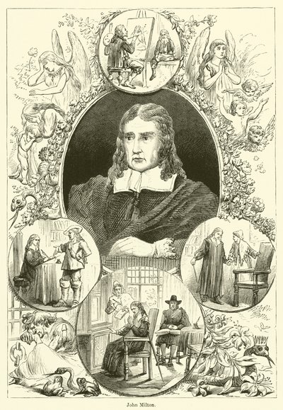 John Milton (gravure) - English School