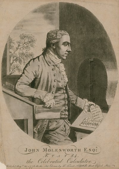 John Molesworth le célèbre calculateur, à l