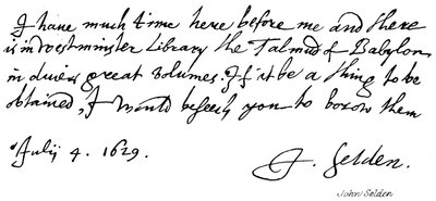 John Selden - English School