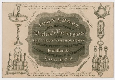 John Short, carte de visite - English School