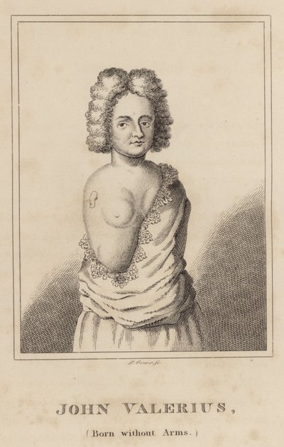John Valerius, Né sans bras - English School
