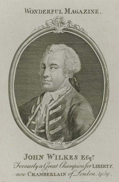 John Wilkes, ancien grand champion de la liberté, maintenant chambellan de Londres - English School