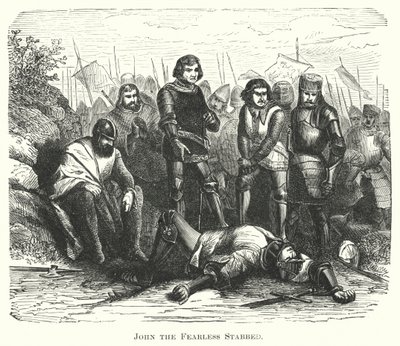 Jean sans Peur poignardé (gravure) - English School