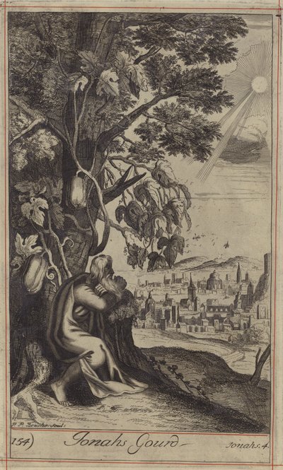 La Courge de Jonas (gravure) - English School
