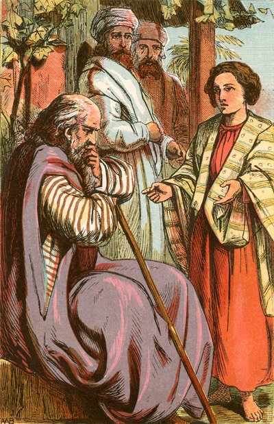 Joseph racontant son rêve à son père - English School