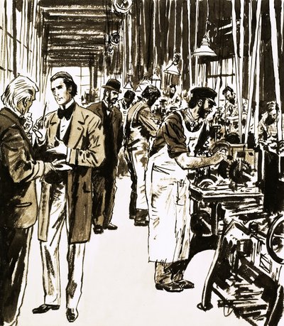 Josiah Mason et son usine fabriquant des plumes de stylo - English School