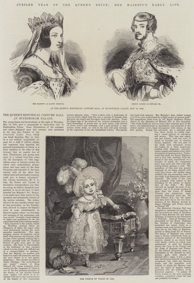Année du jubilé du règne de la reine, jeunesse de Sa Majesté (gravure) - English School