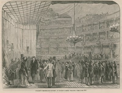 Concert promenade de Jullien au théâtre de Covent Garden - English School