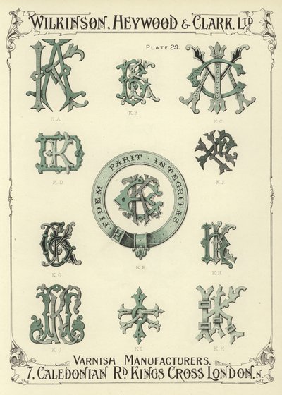 KA, KB, KC, KD, KE, KF, KG, KH, KJ, KI, KK - English School