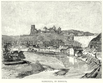 Kamenets, en Podolie (gravure) - English School