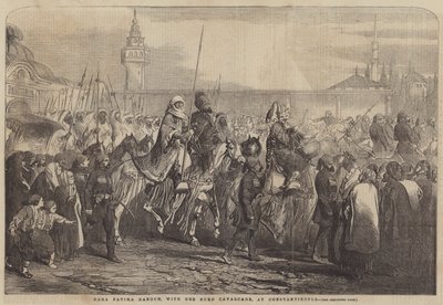 Kara Fatima Hanoun, avec sa cavalerie kurde, à Constantinople - English School