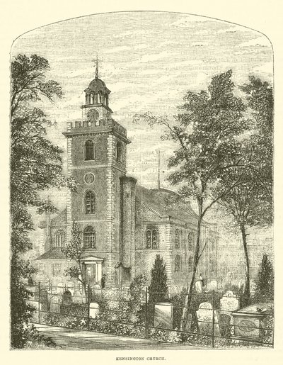Église de Kensington (gravure) - English School