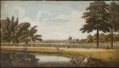 Jardins de Kensington, vers 1740-60 - English School