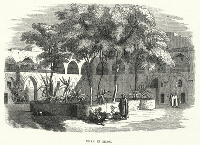 Khan à Sidon (gravure) - English School