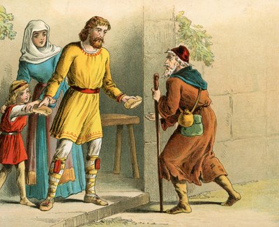 Le Roi Alfred et le mendiant - English School