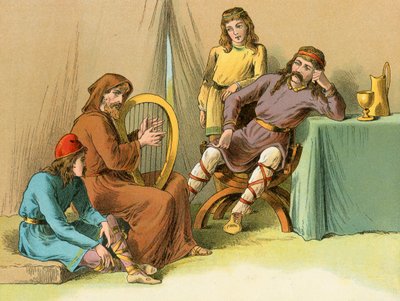 Le roi Alfred dans la tente de Guthrum - English School
