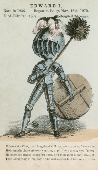 Roi Édouard Ier (aquatinte) - English School