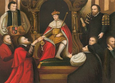 Le roi Édouard VI confirmant le don de son père de l